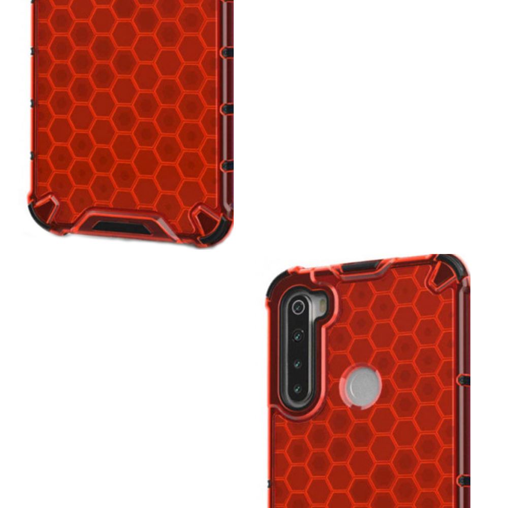 Чохол ударостійкий Crashproof Honeycomb для Xiaomi Redmi Note 8 (Червоний) - Зображення 6