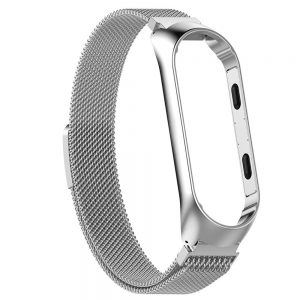 Ремінець Milanese design для Xiaomi Mi Band 3/4 Срібний