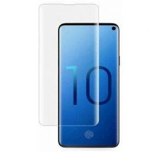 Захисне скло UV в комплекті з UV клеєм і лампою для SAMSUNG G973 Galaxy S10 (0.18 мм, 3D, прозорий)