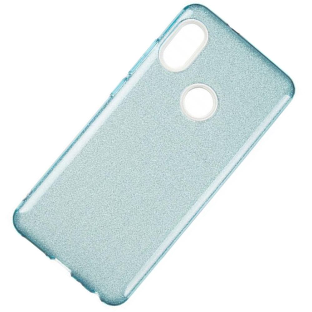 Чохол Remax Glitter Silicone для Xiaomi Redmi Note 6 Pro Блакитний - Зображення 4
