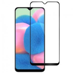 Захисне скло для Samsung A20/A30/A30S/A50S/A307/A507/M307/M21/ M31 Full Glue (0.3 мм, 2.5D, чорний)