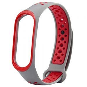 Ремінець Nike Design для Xiaomi Mi Band 3/4 (Сірий/Помаранчевий)
