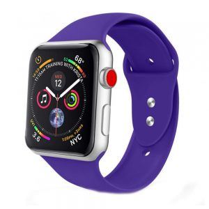 Ремінець силіконовий для Apple watch 38mm / 40mm (Фіолетовий / Grape)