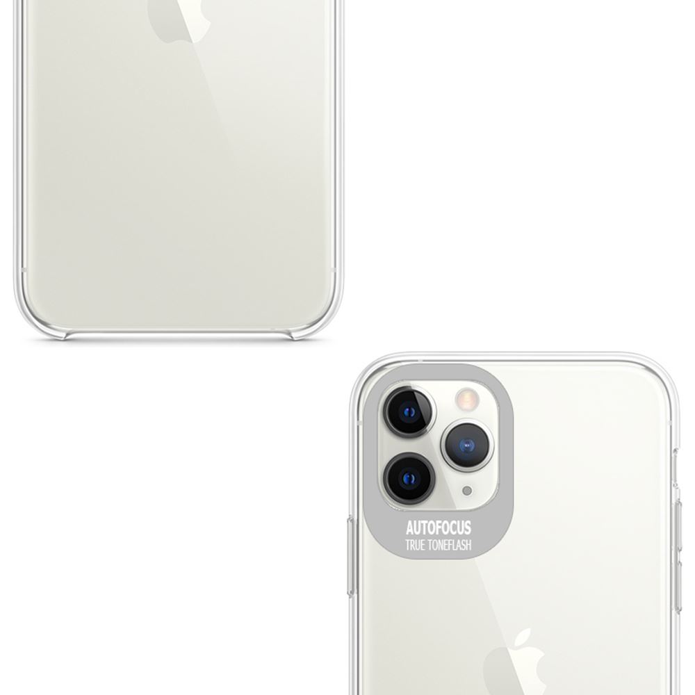 Чохол TPU Epic clear flash для Apple iPhone 11 Pro (5.8") (Прозорий / Срібний) - Зображення 3