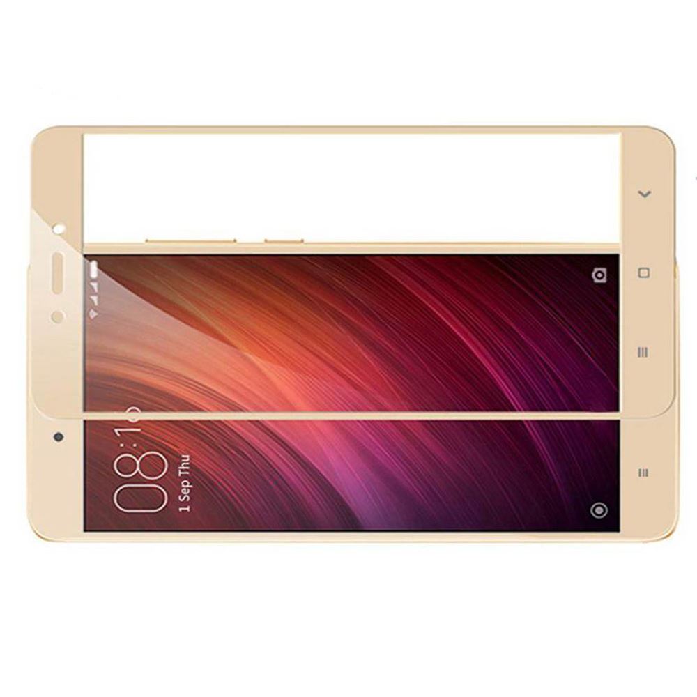 Захисне скло для XIAOMI Redmi Note 4 (0.3 мм, 2.5D, Full Screen, золотистий) - Зображення 2