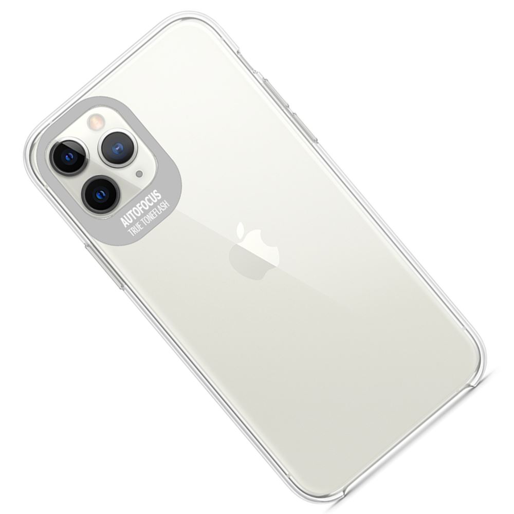 Чохол TPU Epic clear flash для Apple iPhone 11 Pro (5.8") (Прозорий / Срібний) - Зображення 4
