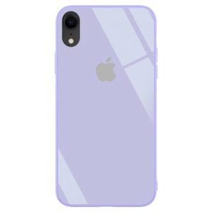 Чохол скляний для Apple iPhone Xr Лавандовий