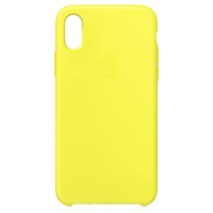 Чохол Original Silicone для iPhone XS Max Жовтий