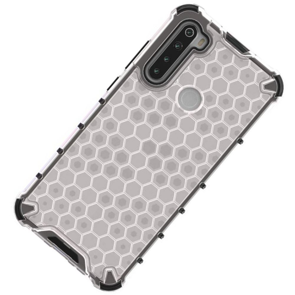 Чохол ударостійкий Crashproof Honeycomb для Xiaomi Redmi Note 8 (Прозорий) - Зображення 4