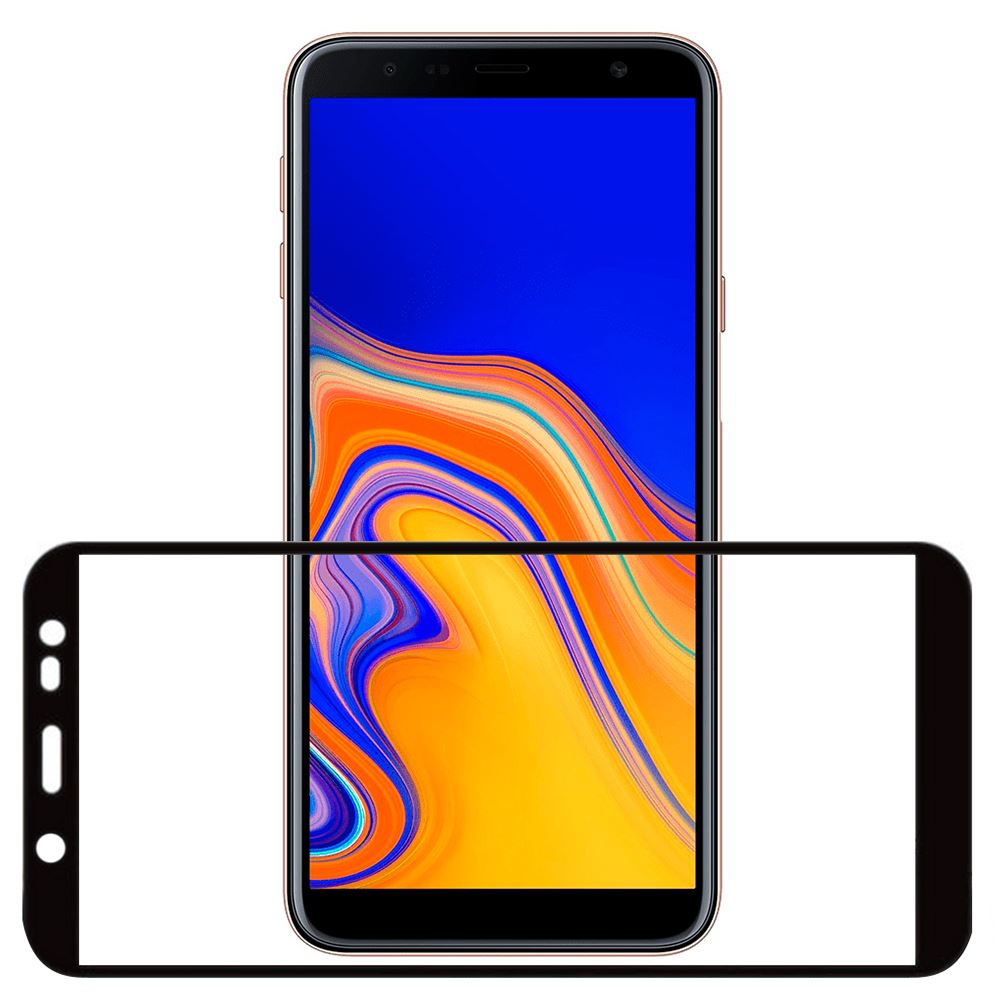 Захисне скло для SAMSUNG J415 Galaxy J4 Plus (2018) (0.3 мм, 2.5D, Full Screen, чорний) - Зображення 2