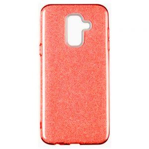 Чохол Remax Glitter Silicone для Samsung J610 (J6 Plus) Червоний