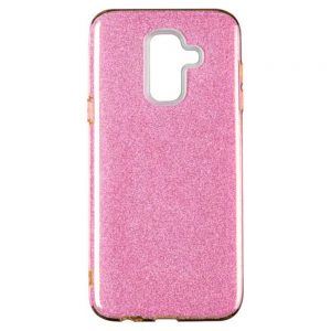 Чохол Remax Glitter Silicone для Samsung J610 (J6 Plus) Рожевий