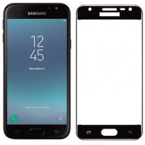 Захисне скло для SAMSUNG J330 Galaxy J3 (2017)  (0.3 мм, 2.5D, Full Screen, чорний)