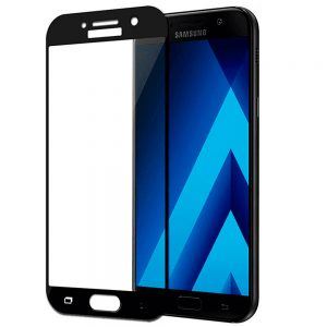 Захисне скло для Samsung A320 Galaxy A3 (2017) Full Glue (0.3 мм, 2.5D, чорний)