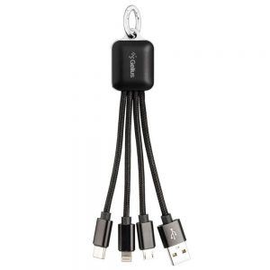 Кабель USB Gelius Pro Kraken GP-KCC01 4in1 Чорний