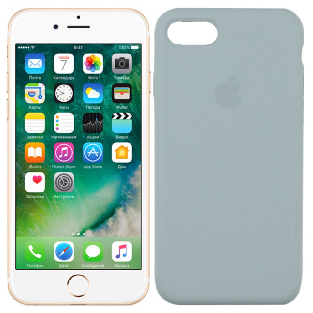 Чохол оригінальний для iPhone 7/ 8/ SE (2020) (Сірий / Light grey) - Зображення 2