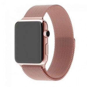 Ремiнець для Apple Watch Steel Milanese Loop 38/40mm Рожеве Золото