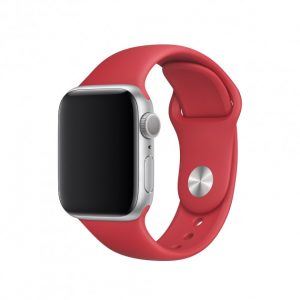 Ремінець силіконовий для Apple watch 42mm / 44mm (Червоний / Red)