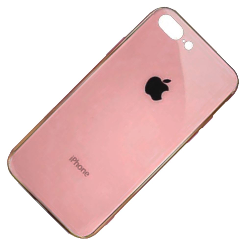Чохол скляний для Apple iPhone 7 Plus/8 Plus Рожеве Золото - Зображення 4