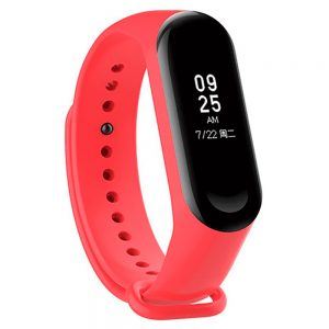 Ремінець силіконовий для фітнес-браслета Xiaomi Mi Band 3/4 Червоний