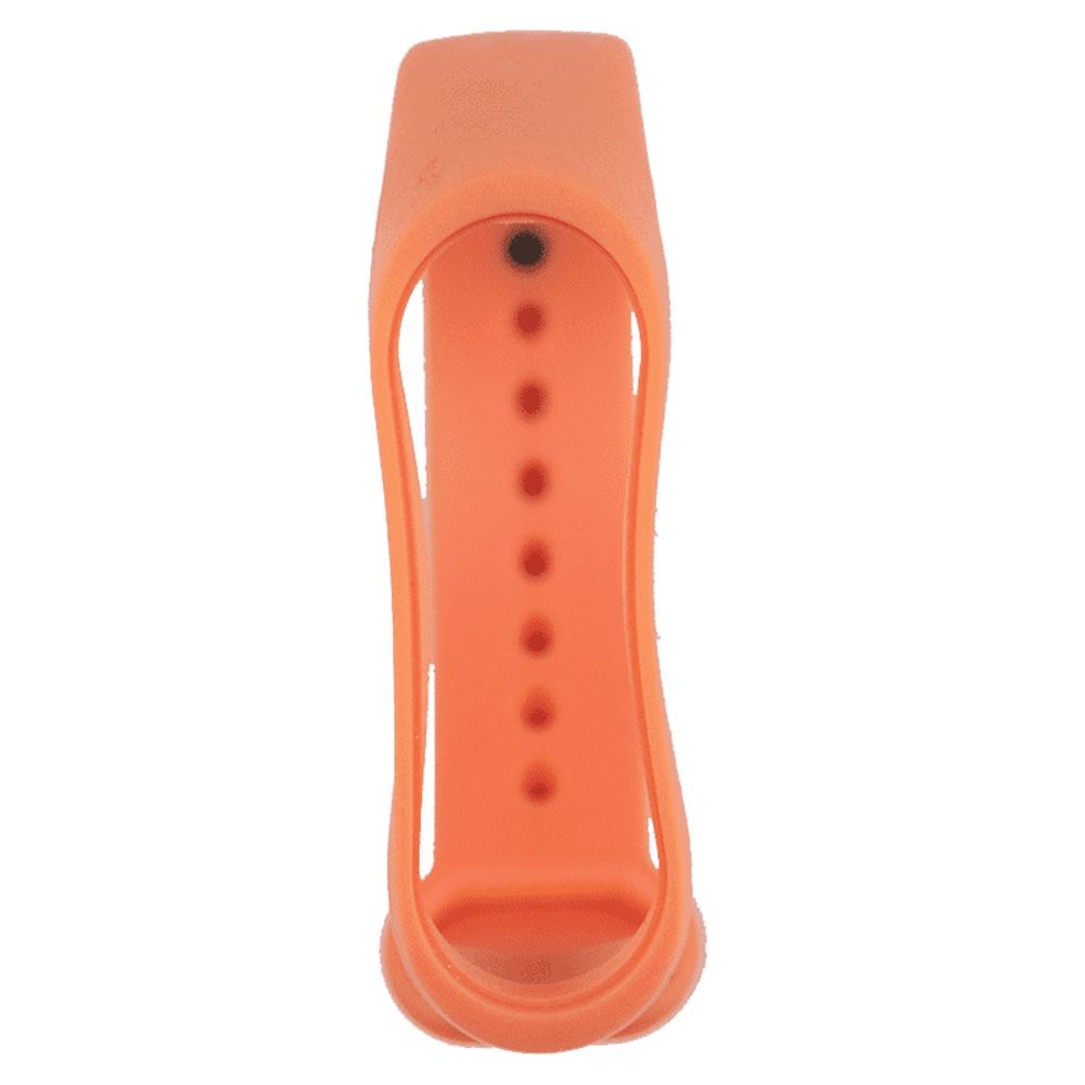 Ремінець силіконовий для фітнес-браслета Xiaomi Mi Band 3/4 Помаранчевий - Зображення 5