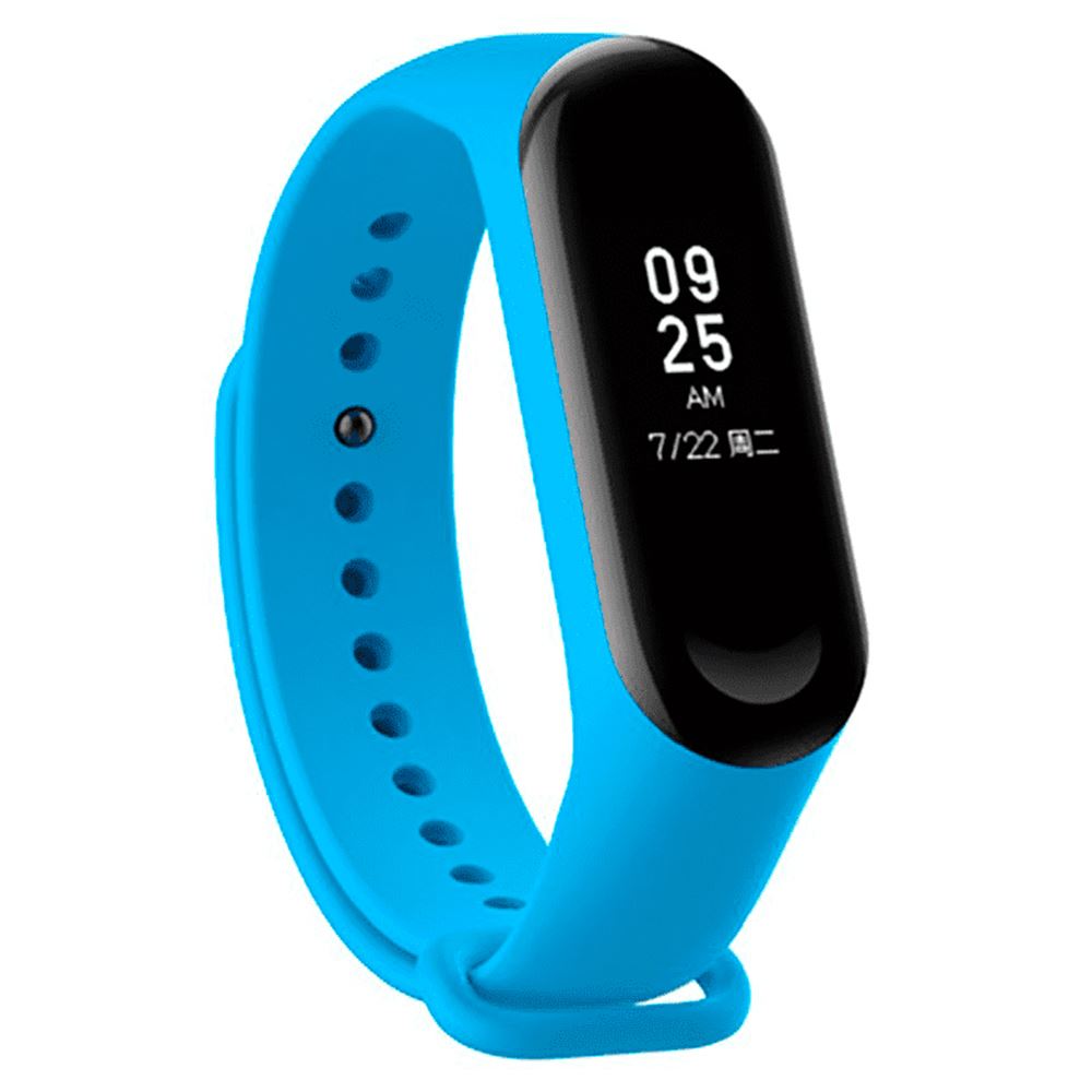Ремінець силіконовий для фітнес-браслета Xiaomi Mi Band 3/4 Синій