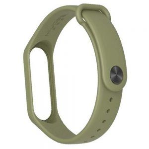 Ремінець силіконовий для фітнес-браслета Xiaomi Mi Band 3/4 Оливковий