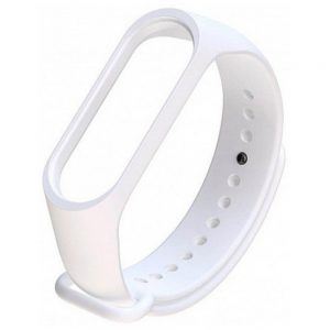 Ремінець силіконовий для фітнес-браслета Xiaomi Mi Band 3/4 Білий