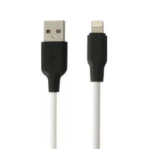 Кабель USB Hoco X21 Lightning Silicone 1m Білий