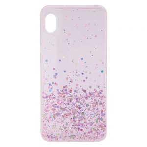 Чохол Star Glitter для Samsung Galaxy A10 (A105F) Прозорий / Рожевий