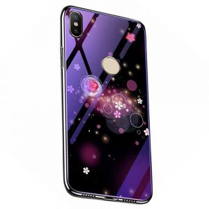 Чохол TPU+Glass скляний Fantasy для Xiaomi Mi A2 Lite / Xiaomi Redmi 6 Pro Бульбашки і квіти