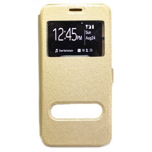 Чохол книжка для Xiaomi Redmi 5 Plus with Window Золотий