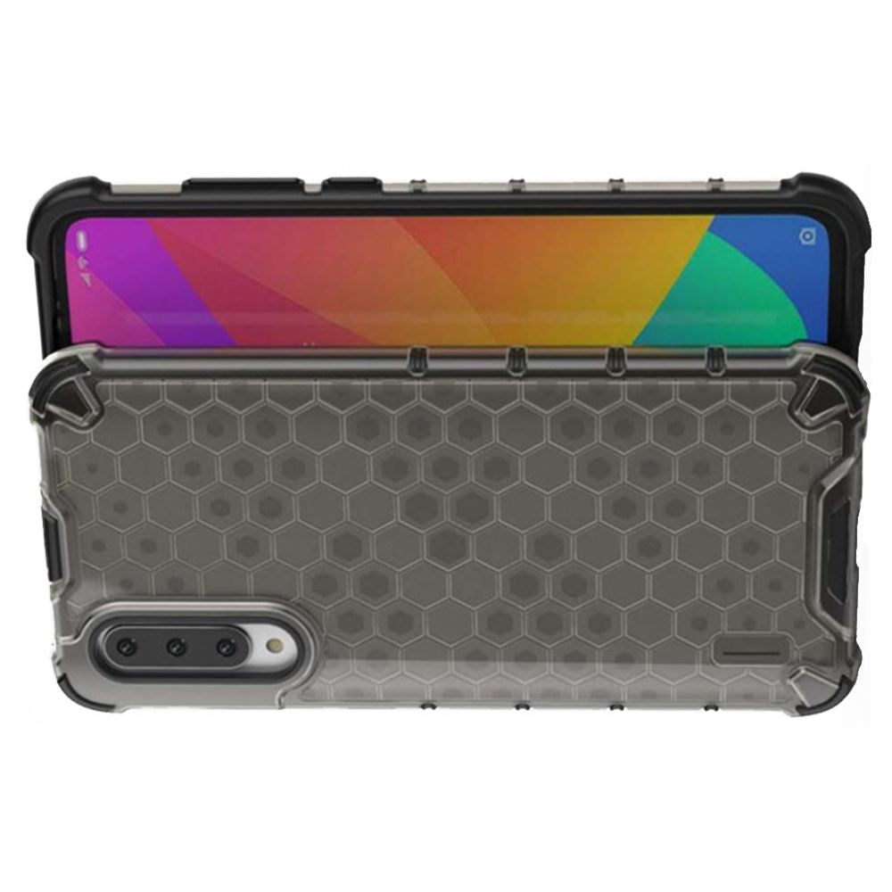 Чохол ударостійкий Crashproof Honeycomb для Xiaomi Mi CC9 / Mi 9 Lite (Чорний) - Зображення 2
