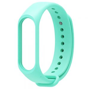Ремінець силіконовий для фітнес-браслета Xiaomi Mi Band 3/4 М'ятний