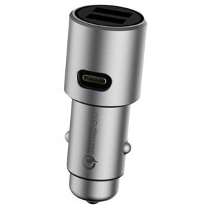 Автомобільний зарядний пристрій Xiaomi Car Quick Charger 3.0 Срібний
