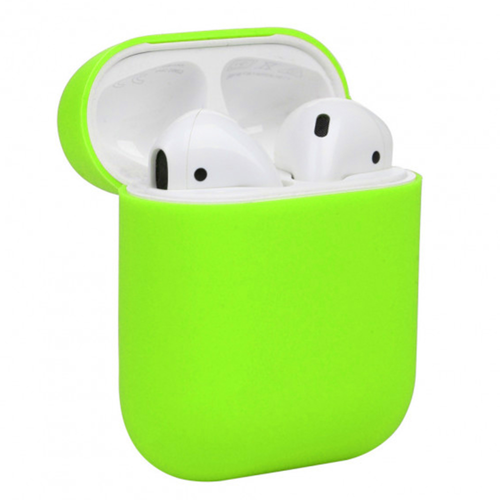 Чохол силіконовий для AirPods Slim Лайм - Зображення 2