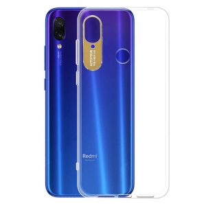Чохол TPU Epic clear flash для Xiaomi Redmi 7 (Прозорий  / Золотий)