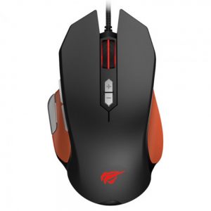 Миша ігрова HAVIT HV-MS762 GAMING USB Чорний/Помаранчевий + mouse pad Havit MP865