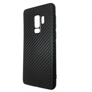 Чохол скляний для Samsung S9 Plus (G965) Карбон