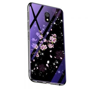 Чохол TPU+Glass скляний Fantasy для Xiaomi Redmi 8a Цвітіння