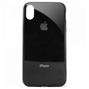 Чохол скляний для Apple iPhone Xs Чорний