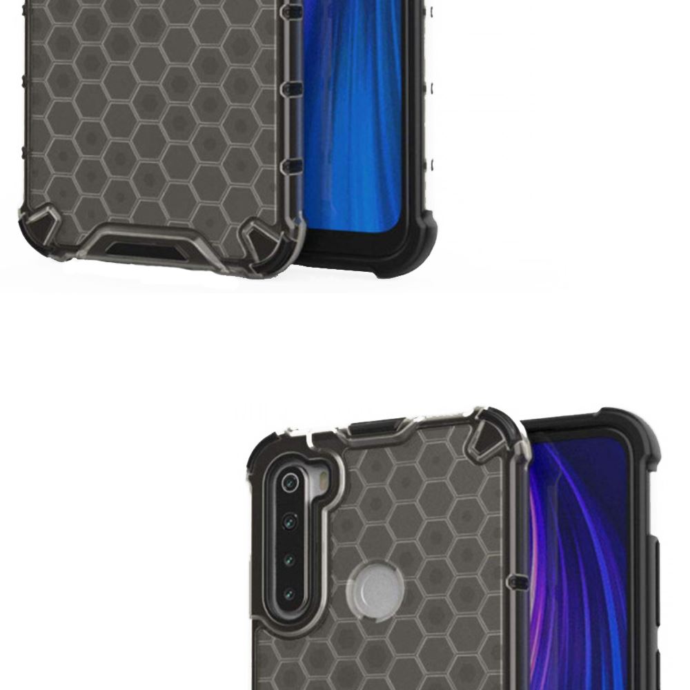 Чохол ударостійкий Crashproof Honeycomb для Xiaomi Redmi Note 8T (Чорний) - Зображення 4