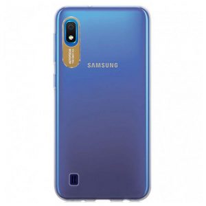 Чохол TPU Epic clear flash для Samsung Galaxy A10 (A105F) Прозорий  / Золотий