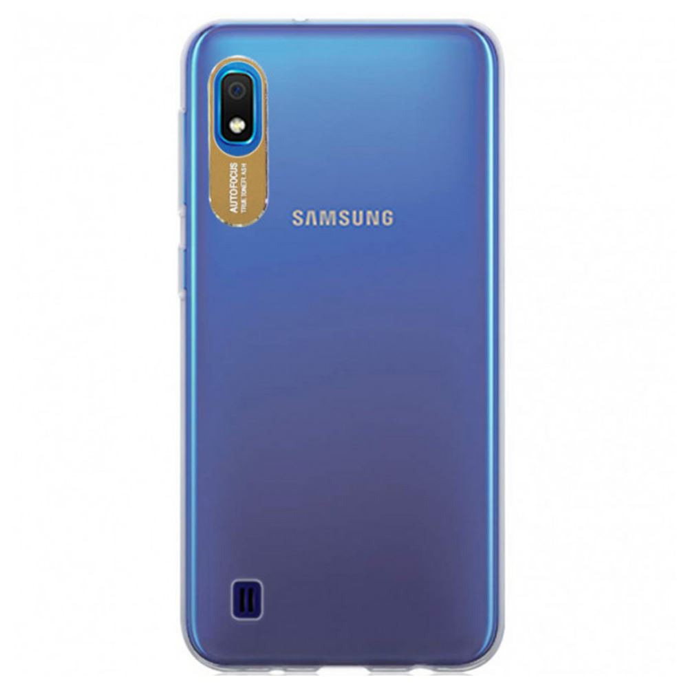 Чохол TPU Epic clear flash для Samsung Galaxy A10 (A105F) Прозорий / Золотий