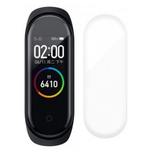 Захисне скло для XIAOMI Mi Band 4 (0.2мм, 3D чорне) Flexible Glass