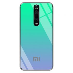 Чохол скляний Gradient Rainbow з лого для Xiaomi Redmi K20 / K20 Pro / Mi9T / Mi9T Pro Зелений