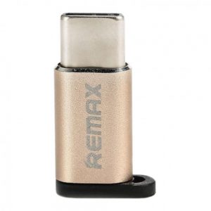 Адаптер-перехідник Remax  RA-USB1 Type-C - microUSB Золотий
