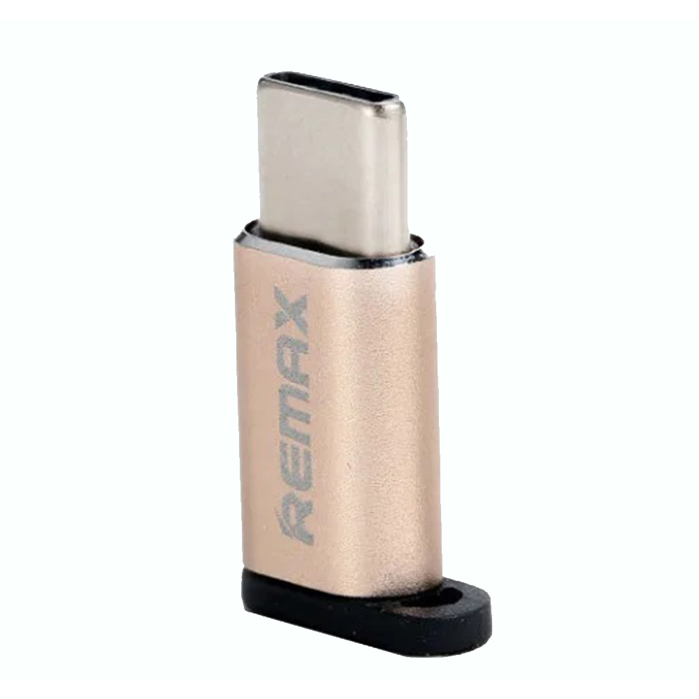 Адаптер-перехідник Remax RA-USB1 Type-C - microUSB Золотий - Зображення 3