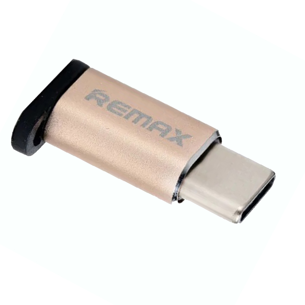 Адаптер-перехідник Remax RA-USB1 Type-C - microUSB Золотий - Зображення 4