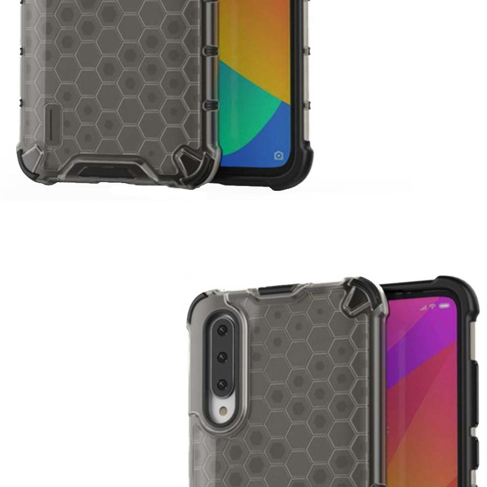 Чохол ударостійкий Crashproof Honeycomb для Xiaomi Mi CC9 / Mi 9 Lite (Чорний) - Зображення 4